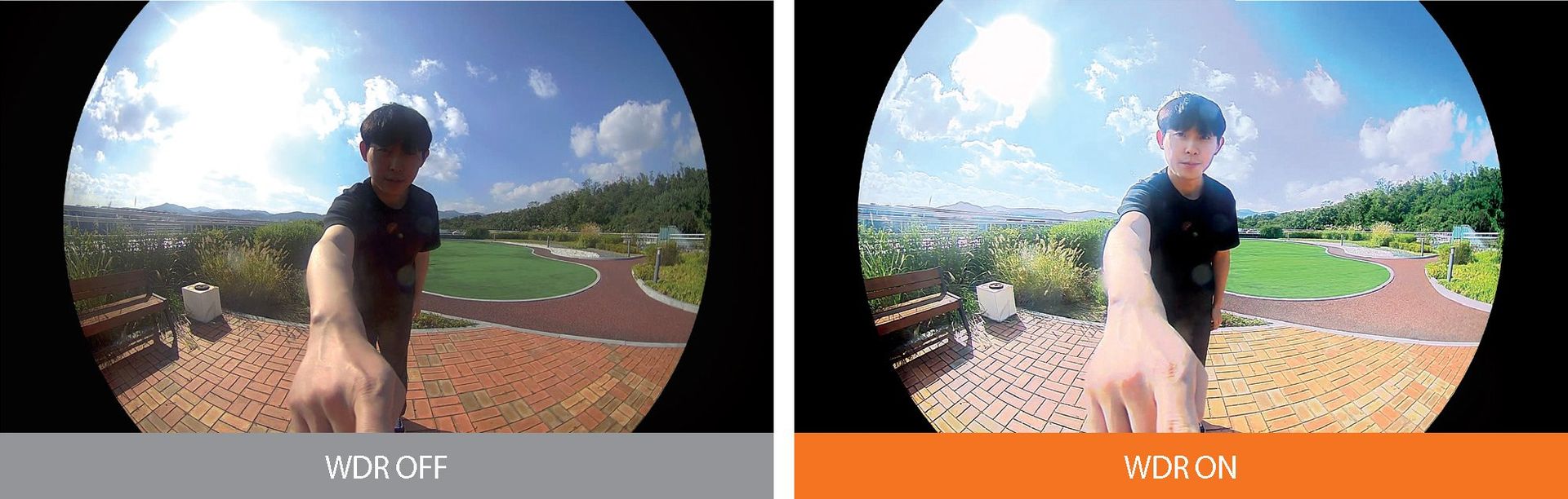 Comparación WDR on/off