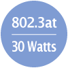 802.3 a 30 vatios