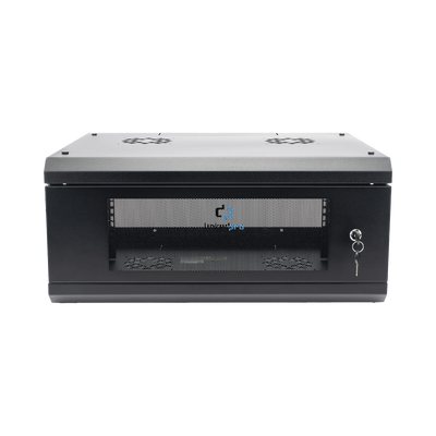 Gabinete de Pared con Puerta de Cristal Templado, 635mm de Profundidad, 4U Rack de 19'', Acero Reforzado