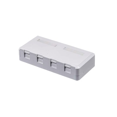 Caja de Pared de 4 Puertos Sin Jack