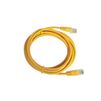 Cable de Parcheo UTP Cat5e - 3.0 Metros (9.84 Pies) - Amarillo