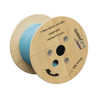 Fibra Óptica Multimodo OM4, 2 mm, Simplex, Tight Buffer (900 micras) 