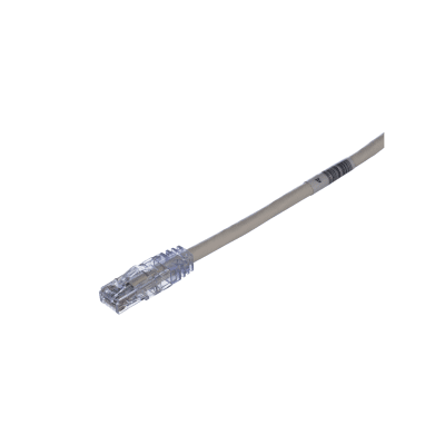 Cable de Parcheo TX6, UTP Cat6, 24 AWG, CM Color Blanco Mate, 0.61 Metros (2 Pies)