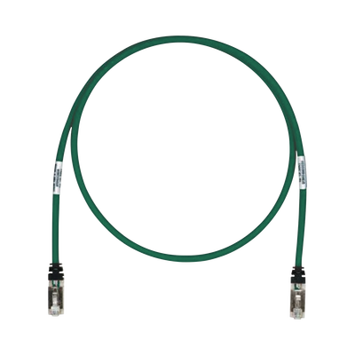 Patch Cord Cat6A, Blindado S/FTP, CM/LS0H, 3.96 Metros (13 Pies), Color Verde