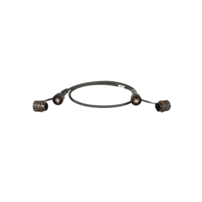 Patch Cord Cat6A IndustrialNet, Blindado S/FTP, Con Plug Industrial y Tapa en Cada Extremo, 3 Metros (9.84 Pies)