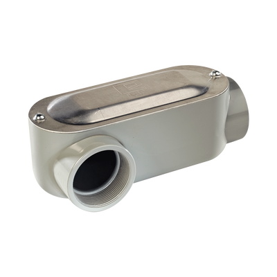 Caja Oval Roscada tipo LR de 1" (25.4 mm) / Incluye tapa y tornillos.