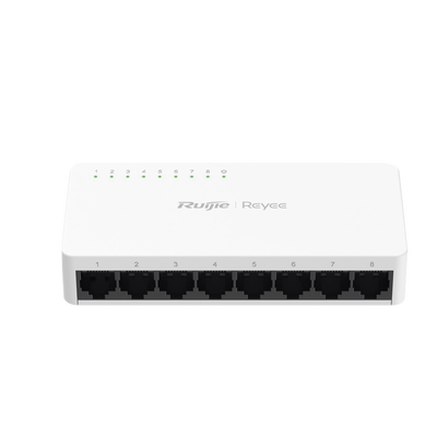 Switch no administrable, Visible en la Topología de la Nube, con 8 puertos Gigabit 1G
