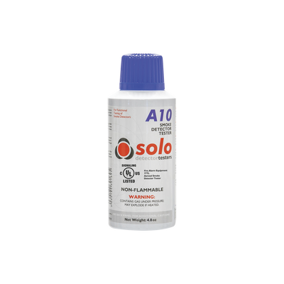 Lata De Humo Sintético En Aerosol Para Prueba De Detectores Puntuales, No Tóxico, No Inflamable, Libre De Silicona, 100%Biodegradable, No Contamina Los Detectores, Uso Manual o En Dispensadores SOLO-330/SOLO-332, Listado UL