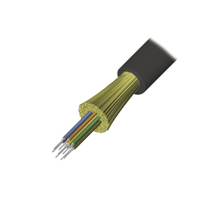 Cable de Fibra Óptica de 6 Hilos, Interior/Exterior, Loose Tube, No Conductiva (Dieléctrica), LS0H, Monomodo OS1/OS2 9/125, 1 Metro (3.28 Pies)