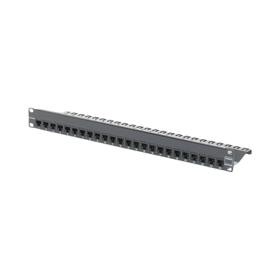Patch Panel Z-Max, Blindado, de 24 Puertos, Modular (Vacío), Plano, 1UR
