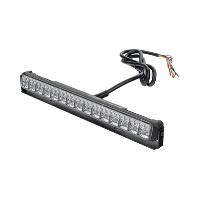 Luz Auxiliar de 45 LEDs Rojo, Ambar y Blanco, 11.42", 12 a 24 VCD