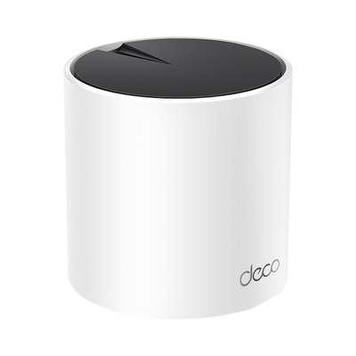 Router Inalámbrico MESH Interior para Hogar / Doble Banda Wi-Fi 6 AX3000 Mbps / 3 Puerto Gigabit WAN/LAN / 2 Antenas Internas / Administración Mediante la App Deco (iOS, Android) / Protección HomeShield