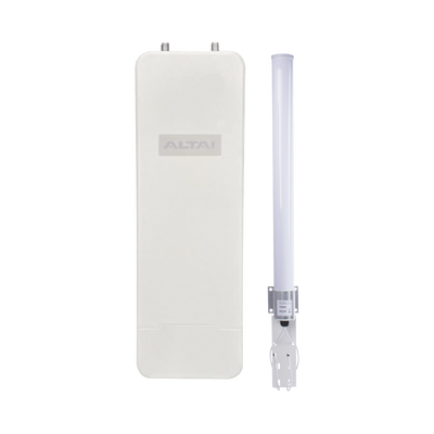Super Kit WiFi Omnidireccional en 2.4 GHz para WISP, Hasta 300 m de Cobertura, El Kit Incluye Punto de Acceso C1XN+ y Antena Omnidireccional  de 10 dBi, Administración en Nube Gratis con INSIGHTS