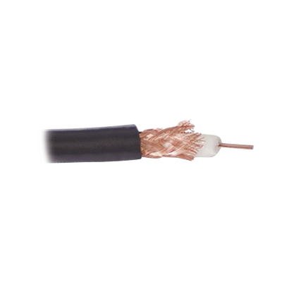 ( Precio Por Metro ) Cable RG59, Conductor Central De Alambre De Cobre Calibre 20, Blindado De Malla Trenzada De Cobre 80%, Aislante De Polietileno Sólido. Hasta Agotar Existencias