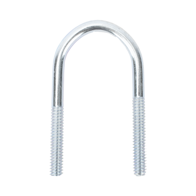 Abrazadera tipo U de 2 ", con acabado Electro Zinc, no incluye tuercas y arandelas