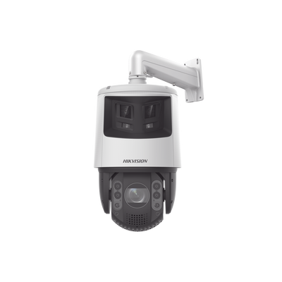 [TandemVu] PTZ IP 4 Megapíxel con Cámara Panorámica 6 Megapíxel / 32X Zoom / 200 mts IR / 30 mts Luz Blanca / ACUSENSE / IP66 / Alerta Audible y Luz Estroboscópica / Autoseguimiento / Hi-PoE / Alarmas I/O / Ultra Baja Il