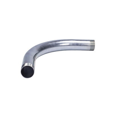 Curva/Codo de 90° de 2 1/2" (63mm) pared gruesa con rosca galvanizado etiqueta amarilla