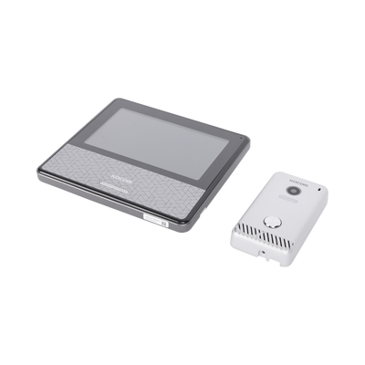 [KCVS701IP2WB] KIT DE VIDEOPORTERO IP COLOR NEGRO / Apertura con app / Súper elegante / Monitor WIFI / Alimentación 110vca