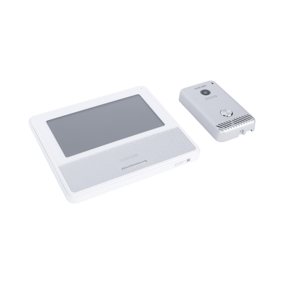 [KCV-S701IP2WW] KIT DE VIDEOPORTERO IP COLOR BLANCO / Apertura con app / Súper elegante / Monitor WIFI /  Alimentación 110vca