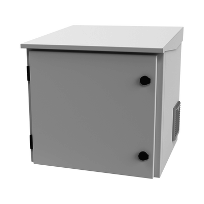 [LP-FORTE-09U-R3] Gabinete de Exterior con Rack de 19" de 9UR con Ventiladores y Termostato, Se envía el Gabinete armado, (Montaje a poste o torre se vende por separado).