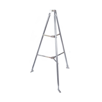 [LP-TP-2] Montaje de tripie para exterior, altura total del tripie 1.52 m. Compatible con mástiles de hasta 3 m de largo 1  1/4 a 2" de diámetro 