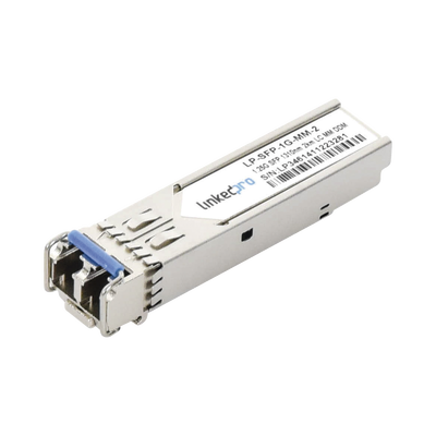 [LP-SFP-1G-MM-2] Transceptor Óptico SFP (Mini-Gbic) / Multimodo 1310 nm / 1.25 Gbps / 1000BASE-SX / Conectores LC/UPC Dúplex / DDM / Hasta 2 km 