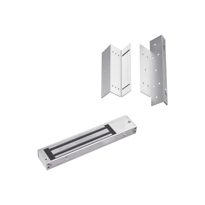 [MAG600NLEDK] Kit para control de acceso incluye Chapa magnética de 600Lbs / Montajes L y Z 