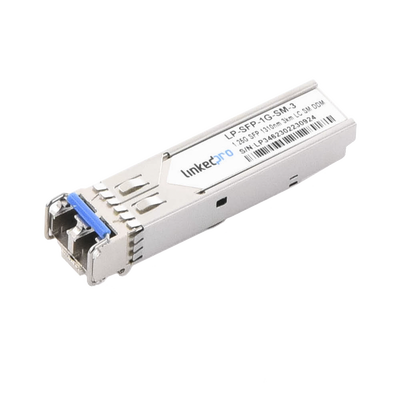 [LP-SFP-1G-SM-40] Transceptor Óptico SFP (Mini-Gbic) / Monomodo 1310 nm / 1.25 Gbps / 1000BASE-EX / Conectores LC/UPC Dúplex / DDM / Hasta 40 km 