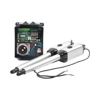 [XBS-PK03] Kit de brazos para automatizar portones vehiculares abatibles de 2 hojas/ 3 Mts / 300 Kg / Uso solo residencial / Compatible con respaldo de energía 