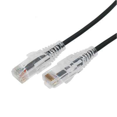 [LP-UT6A-300-BK28] Cable de Parcheo Slim UTP Cat6A - 3 Metros (9.84 Pies) Negro, Diámetro Reducido (28 AWG)