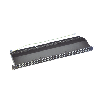 [LPPPCS6A48P] Panel de Parcheo de Impacto (110) Blindado de 48 Puertos Cat6A