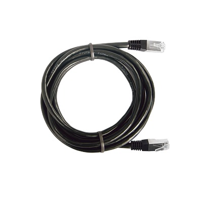 [LP-FT4-050-BK] Cable de Parcheo FTP Cat5e - 0.5 Metros (1.64 Pies) - Negro