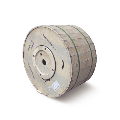 [MINI-ADSS-24C/4KM] Carrete de 4 km de Fibra Óptica Aérea Mini ADSS (ASU) G.652D, Monomodo de 24 Hilos, Exterior, Span 80, Loose Tube