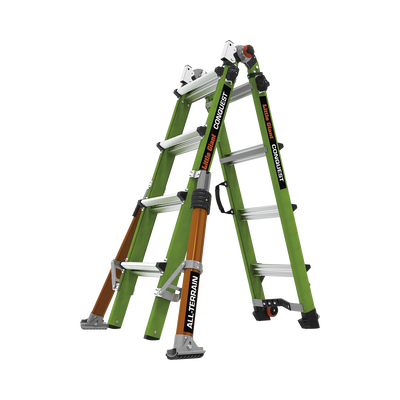 [CONQUEST2.0] Escalera Multi-Posiciones de 6.7 m (22') para Suelos Inclinados o con Desniveles. 