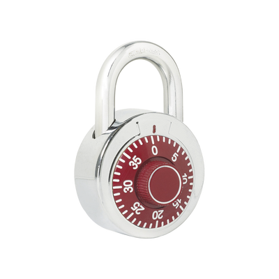 [SYS-L26-S50-RJB] Candado de Combinación / Medida 50 mm/ Nivel de Seguridad 3 / Combinación de Disco / Color Rojo.