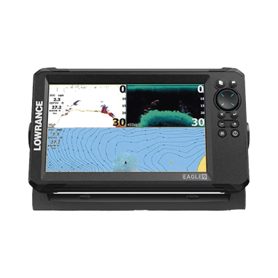 [000-16124-001] Eagle-9 ecosonda en pantalla horizontal IPS de 9 pulgadas, incluye transductor skimmer 50/200 kHz