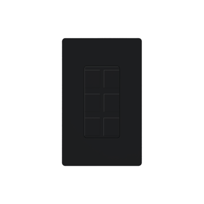 [CA-6PF-BL] Placa de 6 puertos color negro