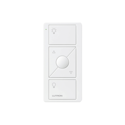 [PJ23BRLGWHL01] Control remoto PICO 3 botones encender/apagar, subir/bajar intensidad, color blanco, complemente con un atenuador Caseta, RA2, RadioRa2.