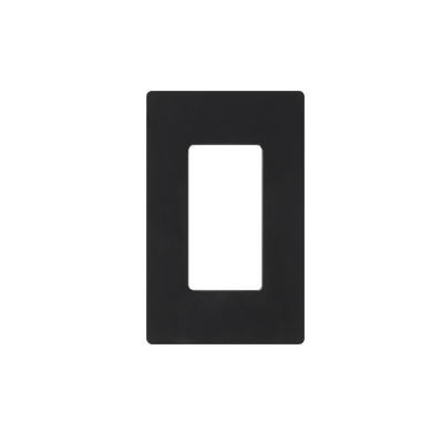 [CW1BL] Tapa Color Negro para interruptor o dimmer Lutron, 1 gang, limpio y moderno