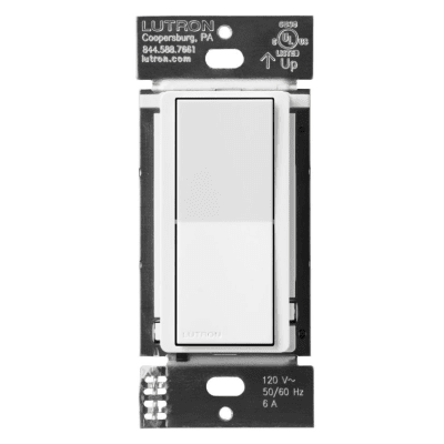 [DVRFASWH] (CasetaWireless) Úselo con el dispositivo principal (atenuador inteligente Diva o interruptor) para ubicaciones múltiples: tipo escalera