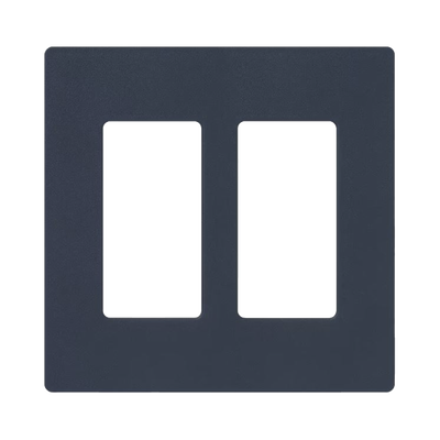[SC2DE] Tapa Color Deap Sea  Satin para interruptor o dimmer Lutron, 2 gang, limpio y moderno