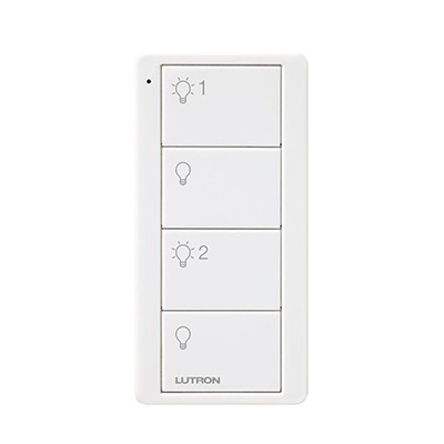 [PJ24BWHL21P] Control remoto PICO 4 botones  2 grupos de encender/apagar. Complemente con un switch on/off o atenuador, Caseta, RA2, RadioRa2