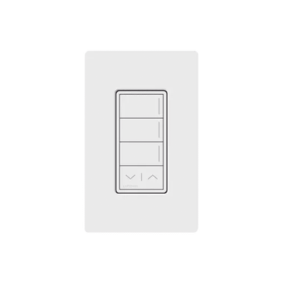 [RRSTW3RLSW] (RadioRa3) Botonera Sunnata Blanco 3 escenas y 2 botones subir/bajar para Radio RA3, programe escenas diferentes en cada botón.
