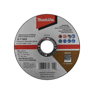 [D71685] Disco 4 - 1/2"/ Inox y Acero  