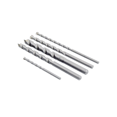 [D-36033] Juego de 5 Pzas. de Broca para Concreto, Zanco Recto (3/16", 1/4", 5/16", 3/8" y 1/2").