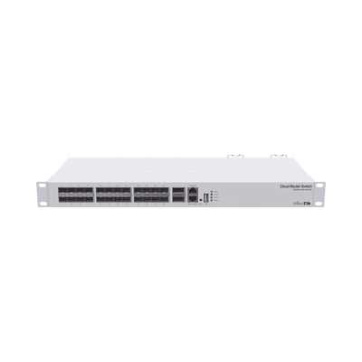 [CRS326-24S+2Q+RM] Cloud Router Switch, Sistema Operativo Dual 24 Puertos 10G SFP+, 2 Puertos 40G QSFP+