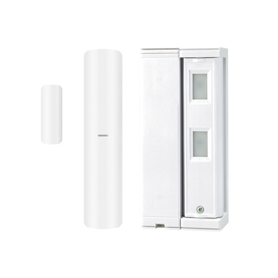 [FTN-R-W-HKV] Sensor de Movimiento / Tipo Cortina / Ajuste de detección 2m o 5m / 100% Exterior / Inalámbrico / Incluye transmisor DS-PDMC-EG2-WB(B) para paneles AXPRO/ Proteja fachadas, puertas, ventanas, balcones y mas!