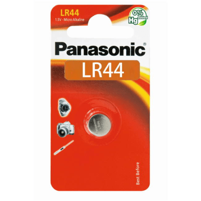 [LR44PL] Batería Alcalina tipo LR44 (de botón) de 1.5 V 110 mAh 