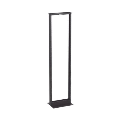 [R2P] Rack de Dos Postes Estándar de 19 in, Rieles Numerados y Roscados #12-24, Fabricado en Aluminio, 45 Unidades de Rack, Color Negro