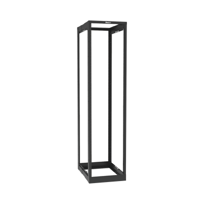 [AR4P] Rack de Cuatro Postes Estándar de 19", Rieles Roscados #12-24, Profundidad Ajustable de 23 a 42 in, 45 Unidades de Rack, Color Negro